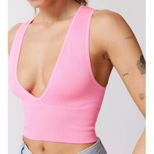 NWT Urban Outfitters Out From Under Hailey Seamless Plunge Bra Top